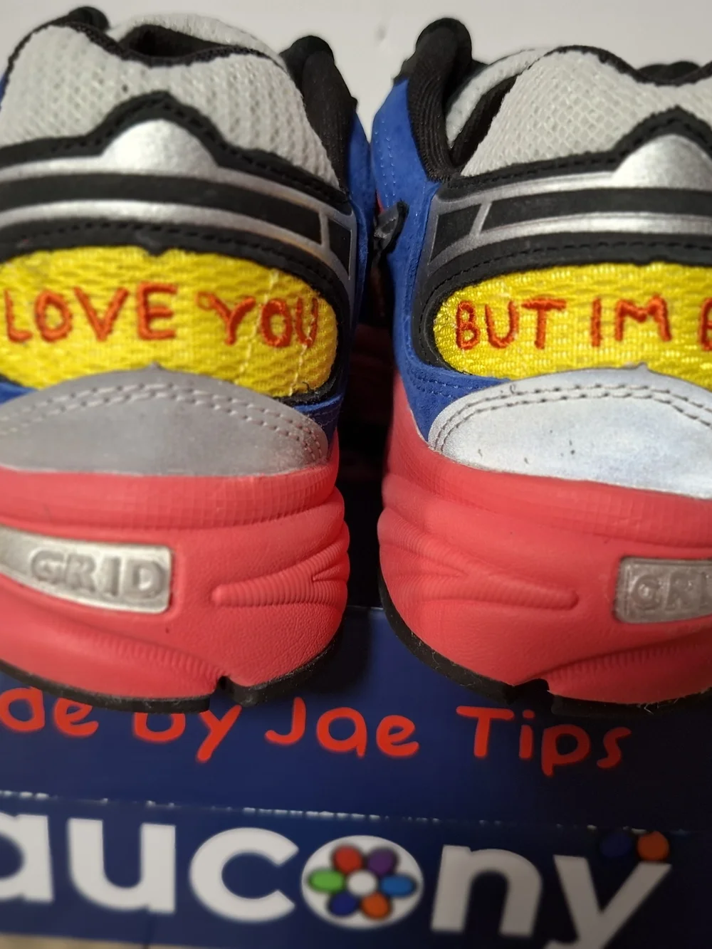 Saucony Kids Yellow, Blue & Pink Multicolor Sneakers